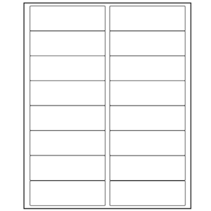 BC16 3.5″ x 1.25″ Case (1000) Sheets