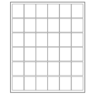OB-36 BlockOut 1.625″ x 1.25″ Case (1000) Sheets